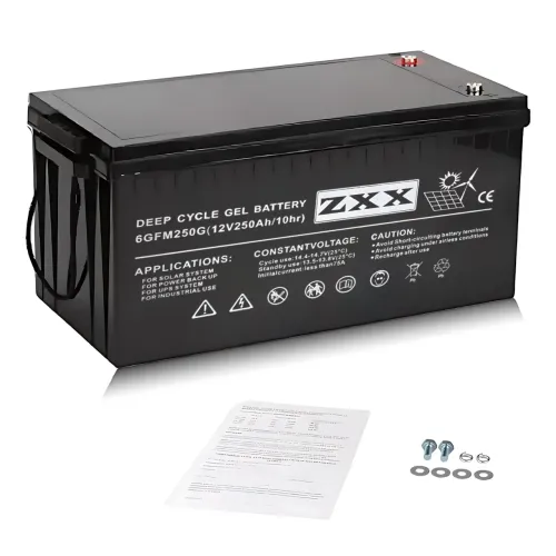 Гелевый аккумулятор ZXX 12V 200Ah герметичный, глубокого цикла, для солнечных панелей, ИБП, кемпинга - фото 14