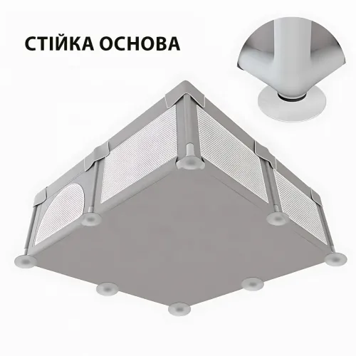Детский манеж 180×120 см с мягким дном, защитной сеткой, складной игровой центр для малышей от 6 мес. до 3 лет - фото 4
