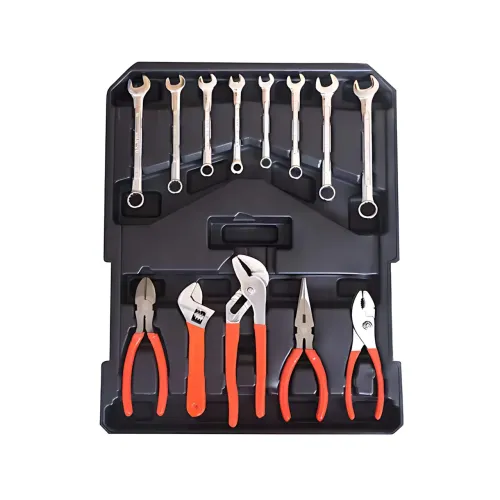Профессиональный набор инструментов Tool Set 235 в алюминиевом чемодане на колесах, хром-ванадиевая сталь - фото 4