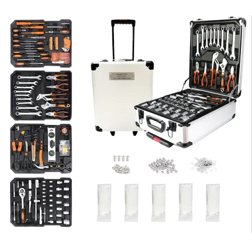 Профессиональный набор инструментов Tool Set 235 в алюминиевом чемодане на колесах, хром-ванадиевая сталь - фото 16
