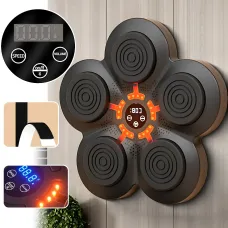 Музыкальный боксерский тренажер «Ромашка» с Bluetooth, 5 мишеней, LED-подсветка, 9 режимов, сенсорная мишень