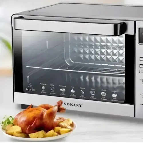 SOKANY SK-436 35L, электрическая настольная духовка 1500 Вт с грилем, таймером и двумя тэнами - фото 6
