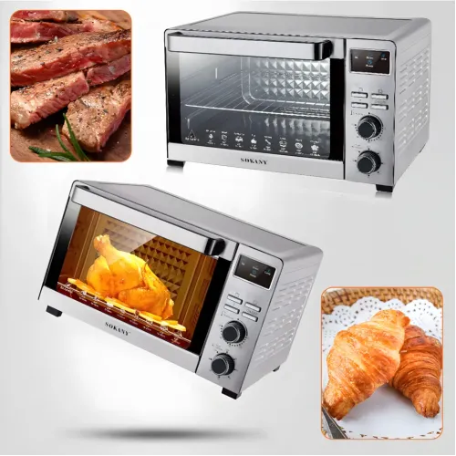 SOKANY SK-436 35L, электрическая настольная духовка 1500 Вт с грилем, таймером и двумя тэнами