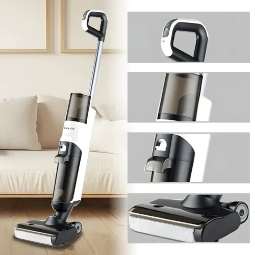 Вертикальный аккумуляторный пылесос Sokany SK-13040, 175 Вт, сухая и влажная уборка, HEPA-фильтр, турборежим