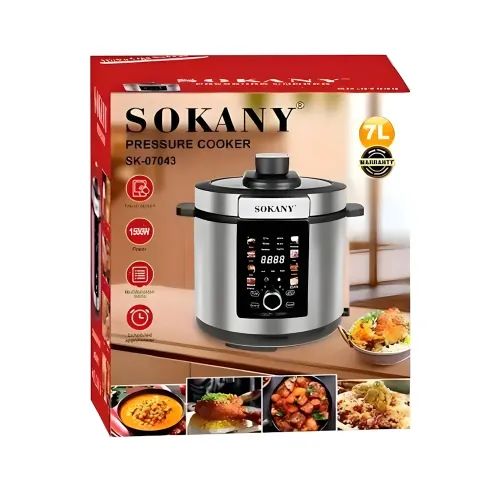 Мультиварка-скороварка Sokany SK-07043 — 7 л, 1500 Вт, антипригарна чаша, сенсорне керування, 15 програм - фото 14