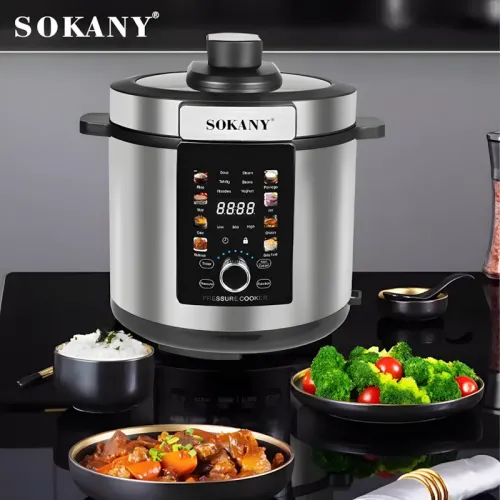 Мультиварка-скороварка Sokany SK-07043 — 7 л, 1500 Вт, антипригарна чаша, сенсорне керування, 15 програм - фото 12