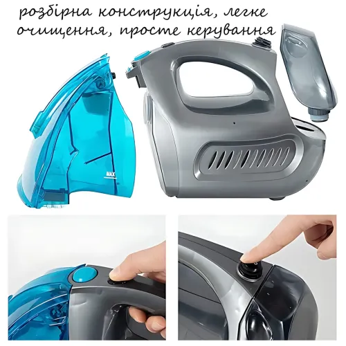 Моющий пылесос Top Kitchen TK 242 — 3000 Вт, глубокая очистка ковров, мебели и авто, двойной резервуар, 5 м - фото 10