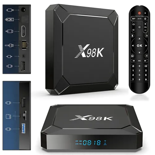 Приставка X98K Android 13 TV-Box (4/32 ГБ, 8K, Wi-Fi 6, Bluetooth 5.0)