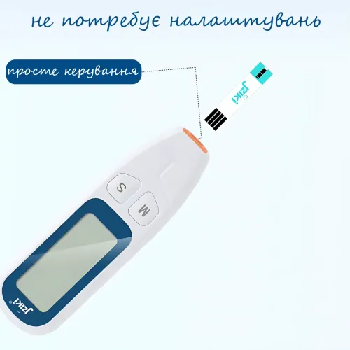 Глюкометр Jziki JZK-206 для вимірювання цукру в крові, висока точність, швидкий тест 5 сек, на батарейці - фото 14