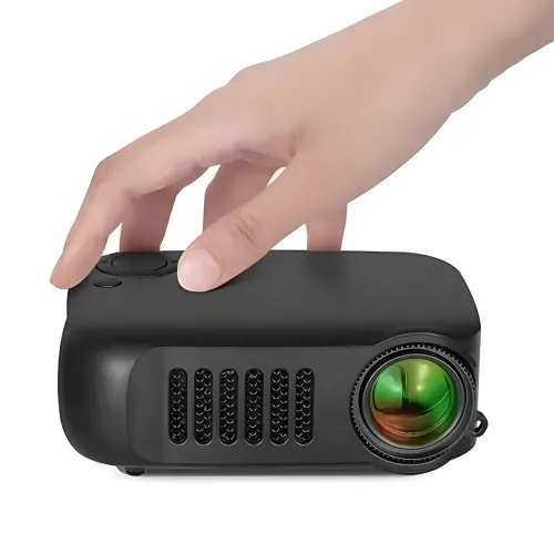 Портативний мініпроєктор A2000 BLACK, компактний LED-проєктор 1000 Лм, до 100, підтримка 1080P, з пультом - фото 14
