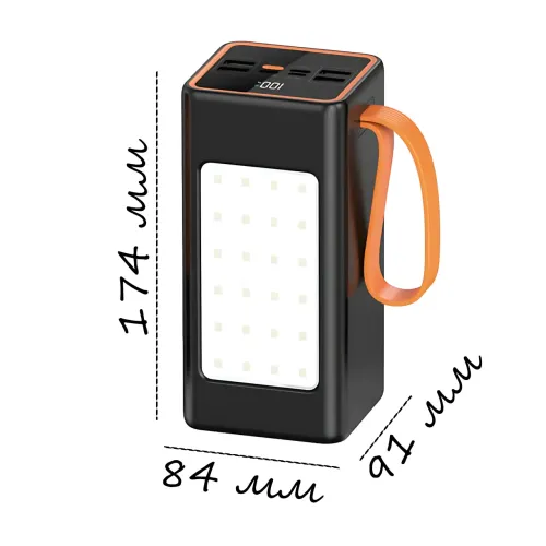 Hoco JA88A Power Bank 100000mAh, павербанк с быстрой зарядкой PD66W+QC3.0, фонариком и 4 USB-портами - фото 10