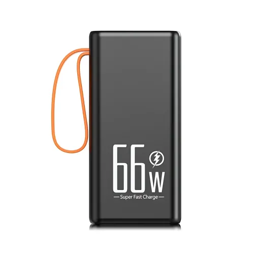 Hoco JA88A Power Bank 100000mAh, павербанк с быстрой зарядкой PD66W+QC3.0, фонариком и 4 USB-портами Белый - фото 6