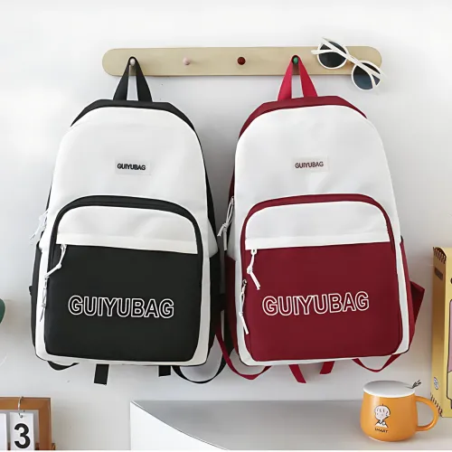 Набор 4 в 1 школьный рюкзак GUIYUBAG MFG-2-613, рюкзак + сумка + клатч + пенал Красный - фото 8