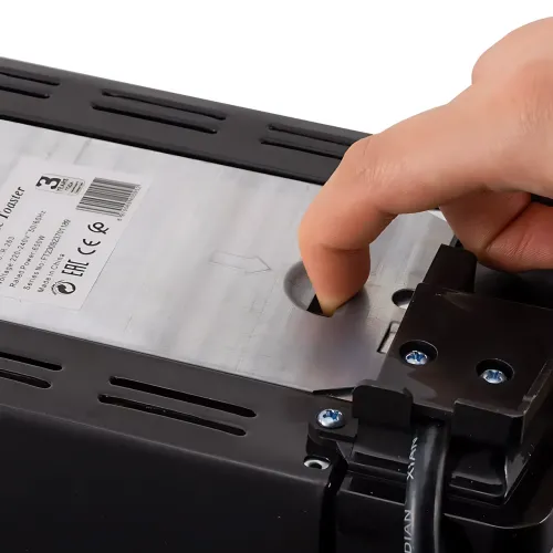Тостер Domotec MS-263 650 Вт, 2 слоти, регулювання підсмажування, знімний піддон, захист від перегрівання, чорний - фото 9