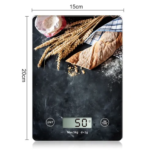 Кухонные весы Domotec R10004 до 5 кг, электронные весы с LCD-дисплеем, функцией тарирования, влагозащитой - фото 8