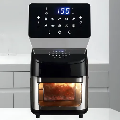 Аэрофритюрница Hoffmans HM-782, 15 л, 2400 Вт, с LED-дисплеем, конвекцией, грилем и запеканием, мультипечь - фото 9