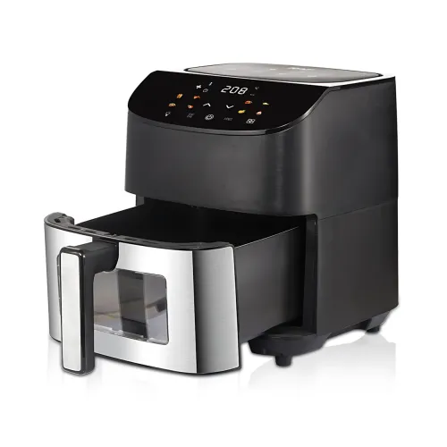 Аэрофритюрница Hoffmans HM-785 8 л, 2000 Вт, сенсорный LCD экран, 10 программ, гриль, конвекция, таймер - фото 3