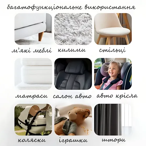 Пароочиститель моющий пылесос Hoffmans HM-9088, 800 Вт, ≥16 кПа, баки 1900/1200 мл, для мебели, ковров, авто - фото 4