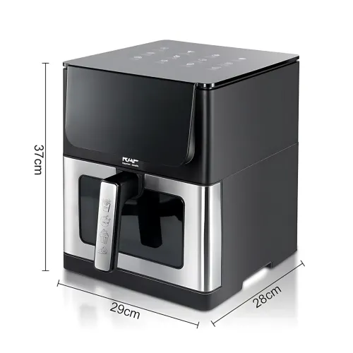Аэрогриль Air Fryer RAF R.5290, 8 л, 1800 Вт, цифровое управление, LED-дисплей, 360° конвекция, гриль - фото 8