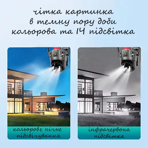 Поворотная 4G камера видеонаблюдения с 3 линзами SD 35-4G, от солнечной панели, 5 Мп, с акб 10 000 мАч - фото 8