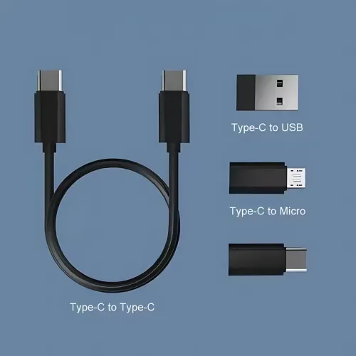 Універсальний набір адаптерів і кабелів 6-в-1: Type-C, Lightning, Micro USB, USB, тримач для телефона - фото 8