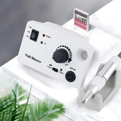 Фрезер для манікюру та педикюру Nail Master DM-211 (ZS-602) 30 000 об./хв, 30 Вт, педаль, реверс, набір насадок - фото 9