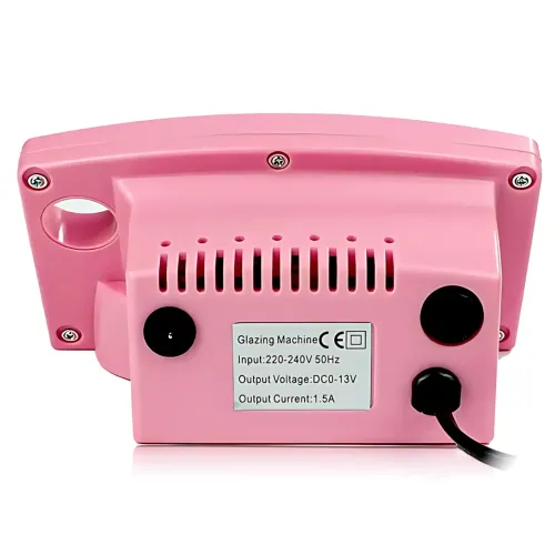 Фрезер для манікюру та педикюру Nail Master ZS-602, 65 Вт, 45 000 об./хв, реверс, педаль, набір фрез, рожевий - фото 4