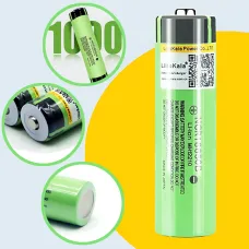 Аккумулятор LitoKalo 18650 3400 мАч 3,7V, Li-Ion, перезаряжаемый, до 1000 циклов, 20A, защита от перегрузки