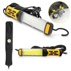 Фонарь переносной BL-9096, 96 LED, 20W, 1300 Лм, кабель 9 м, магнит + крючок, от сети 220В, для СТО, гаража