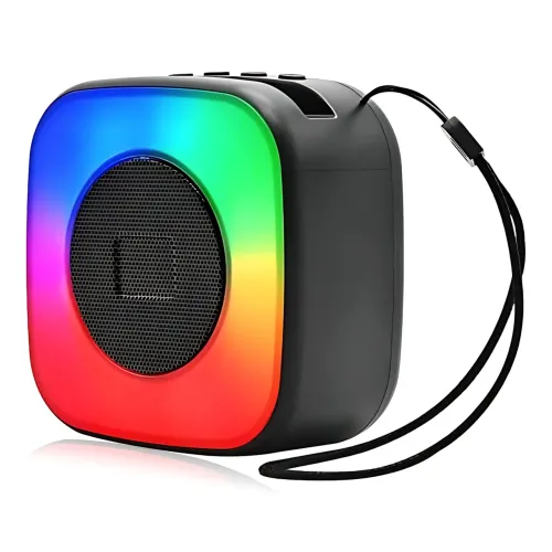 Караоке Bluetooth колонка SPS LX-01, 15 Вт, USB, FM, 1200 мАч, черный - фото 2