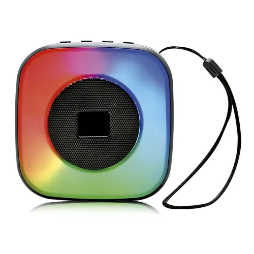 Караоке Bluetooth колонка SPS LX-01, 15 Вт, USB, FM, 1200 мАч, черный - фото 6