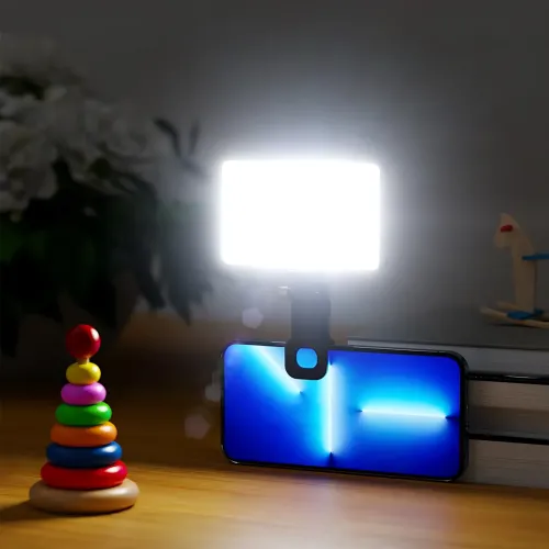 Свет блогера AND 5265 на прищепке, RGB, 20 эффектов, 3000 мАч, Type-C, 120 LED, CRI95+, видеосвет для селфи - фото 9