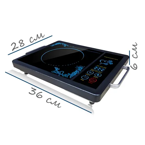 Электроплита инфракрасная Domotec MS-5842, 2000 Вт, 1 конфорка, сенсорное управление, стеклокерамика, с таймером и автоотключением - фото 9