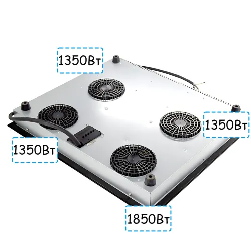 Индукционная электроплита Domotec MS-5864, настольная, 4 конфорки, 5900 Вт, сенсорное управление, склокерамика, черная - фото 6