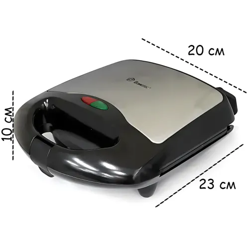 Вафельница электрическая Domotec MS-7705, 1000 Вт, 2 формы, антипригарное покрытие, терморегулятор, индикатор готовности - фото 10