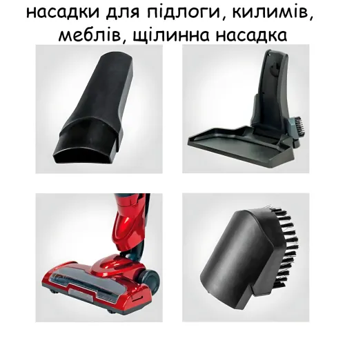 Пылесос аккумуляторный 2 в 1 Domotec MS-4403, 600 Вт, вертикальный, портативный, с НЕРА-фильтром, li-ion батареей 2200 мАч - фото 6