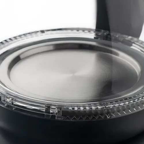 Електрочайник Domotec MS-7910 1 л, 1650 Вт, скляний корпус з LED-підсвіткою, автовимкнення, поворотна база 360°, чорний - фото 7