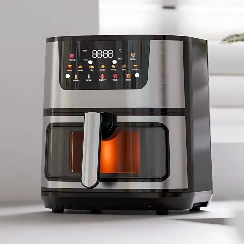 Аерогриль Domotec MS-3223 — 12 л, 3500 Вт, 15 програм, сенсорне керування, оглядове вікно з підсвіткою, антипригарна чаша - фото 3