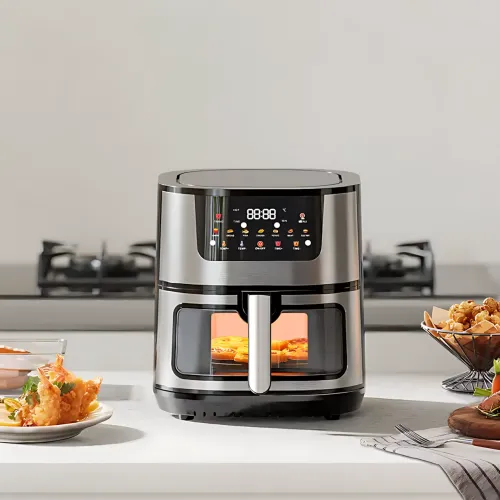 Аерогриль Domotec MS-3223 — 12 л, 3500 Вт, 15 програм, сенсорне керування, оглядове вікно з підсвіткою, антипригарна чаша - фото 9
