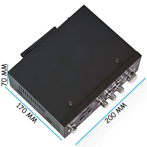 Усилитель звука AMP 688 BT 2CH — мощный двухканальный усилитель с Bluetooth, USB и пультом ДУ - фото 8