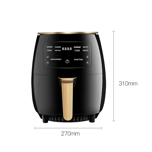 Аэрогриль Black S-18 6L AirFryer MA655,  2600 Вт, 6 л, сенсорное управление, 8 программ, антипригарное покрытие, аэрофритюрница - фото 8