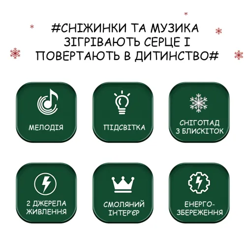 Декоративный фонарь-снеговик с эффектом снегопада, подсветкой и музыкой, музыкальная фигурка снеговик 803, 360°, батарейки+USB - фото 6
