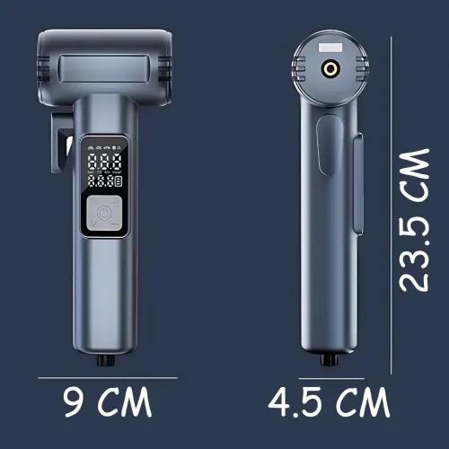 Аккумуляторный компрессор SW-201B 150 PSI 12V с цифровым дисплеем и Powerbank — портативный автомобильный насос для шин, вело - фото 9