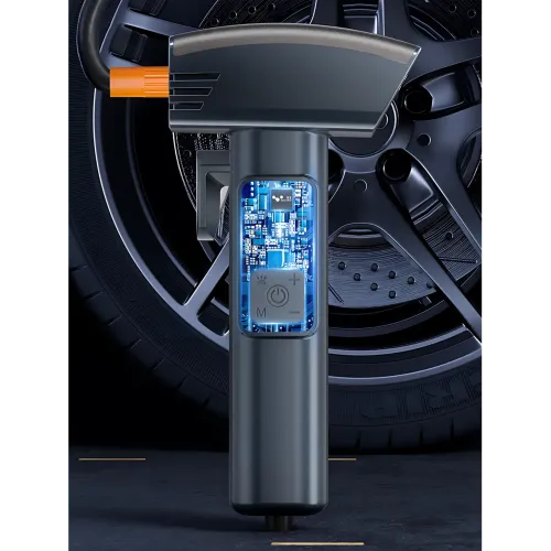 Портативный аккумуляторный компрессор SW-201 (7.4V, 20 л/мин, 150 PSI, 4000 мА·ч) с цифровым дисплеем и LED-подсветкой - фото 5