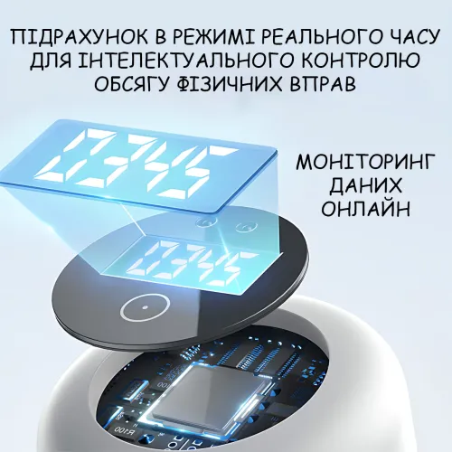 Тренажёр для отжиманий с таймером DK-01, универсальная доска для отжиманий 3 в 1, платформа для фитнеса/пресса с подсветкой - фото 7