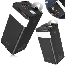 Power Bank Hoco J86A Powermaster 50000 mAh 22.5W, пауэрбанк с LED-дисплеем, фонариком, быстрой зарядкой PD20W/QC3.0, 2×USB, Type-С
