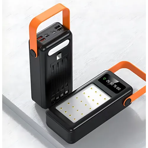 Power Bank 50000 mAh YM-643CX, внешний аккумулятор с фонариком, 4 USB, дисплей, универсальная зарядка (MicroUSB/Type-C/Lightning) - фото 4