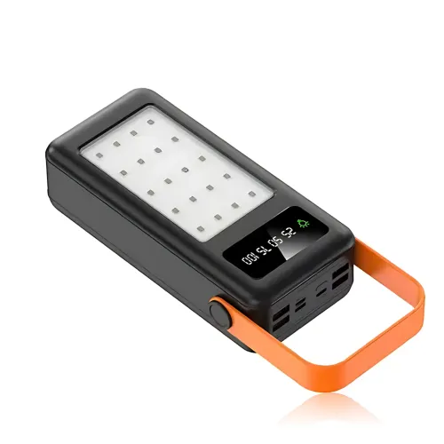 Power Bank 50000 mAh YM-643CX, внешний аккумулятор с фонариком, 4 USB, дисплей, универсальная зарядка (MicroUSB/Type-C/Lightning) - фото 2