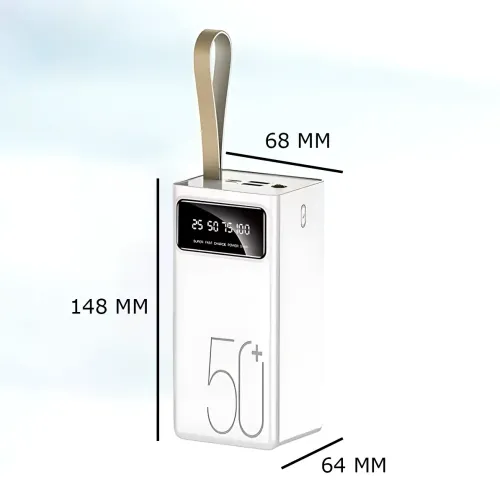 Power Bank Viaking YM-511 Quick Charging 50000 mAh 10.5W, пауэрбанк с LED-индикатором, фонариком, быстрой зарядкой, typeC + 2 USB - фото 9