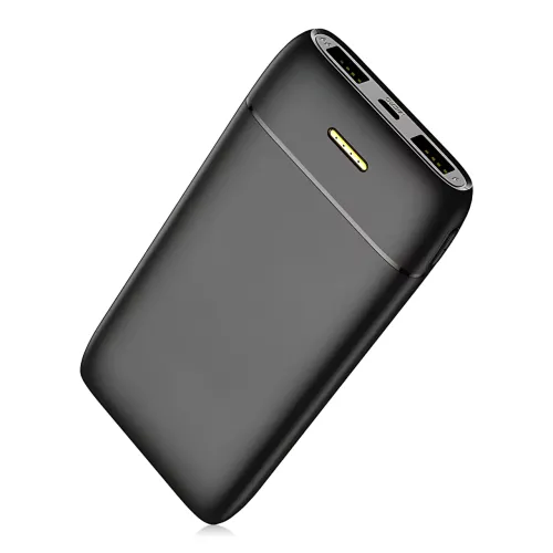 Повербанк Lenyes PX167 10000 mAh, внешний аккумулятор, 2 USB, 5V/2.1A, LED-индикатор, Li-Ion аккумулятор, черный - фото 3